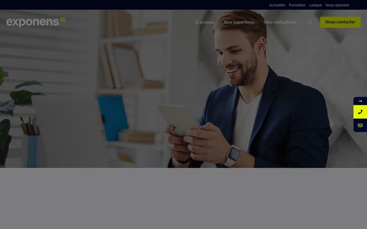 Screenshot of exponens-assurances.com