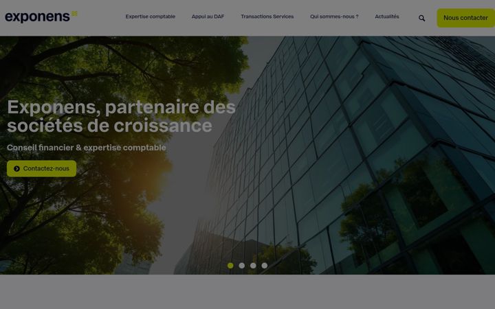 Screenshot of exponens-croissance.com
