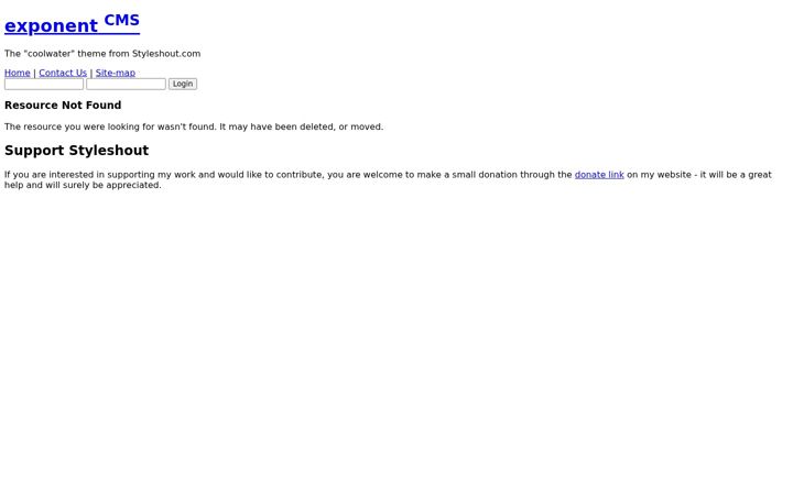 Screenshot of exponenthosting.net