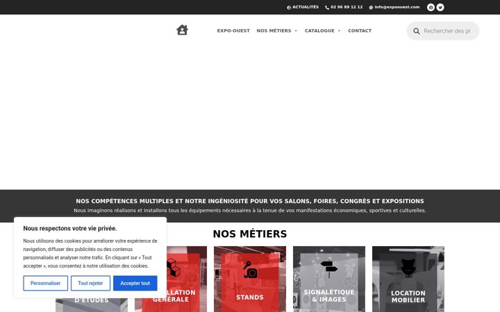 Screenshot of expoouest.eu