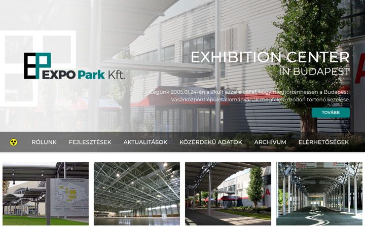 Screenshot of expopark.hu