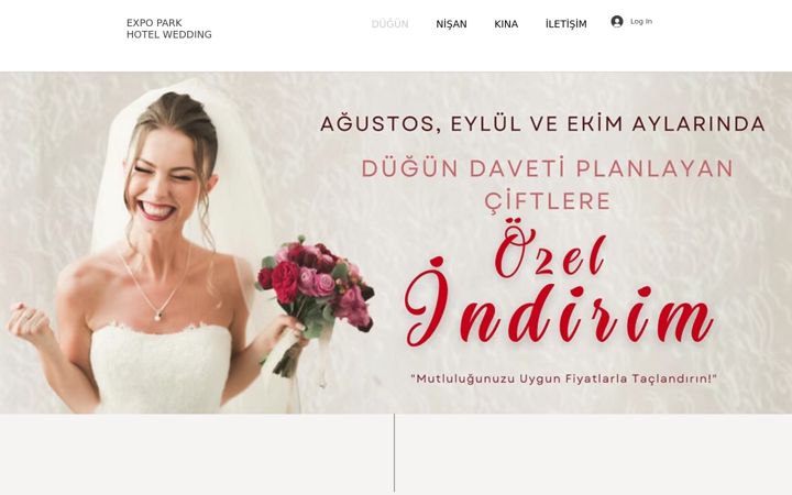 Screenshot of expoparkhotelwedding.com