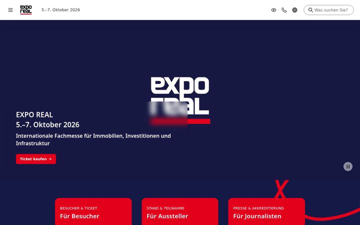 Screenshot of exporeal.net