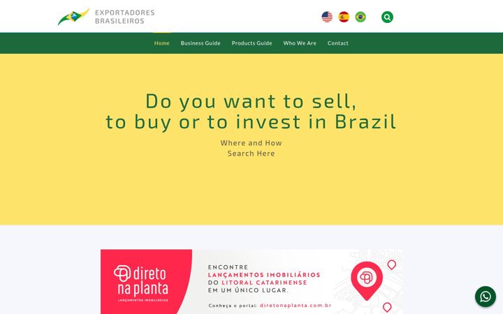 Screenshot of exportadoresbrasileiros.com.br
