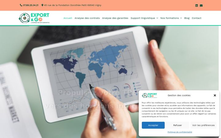 Screenshot of exportandgo.fr