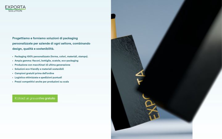 Screenshot of exportasolution.com