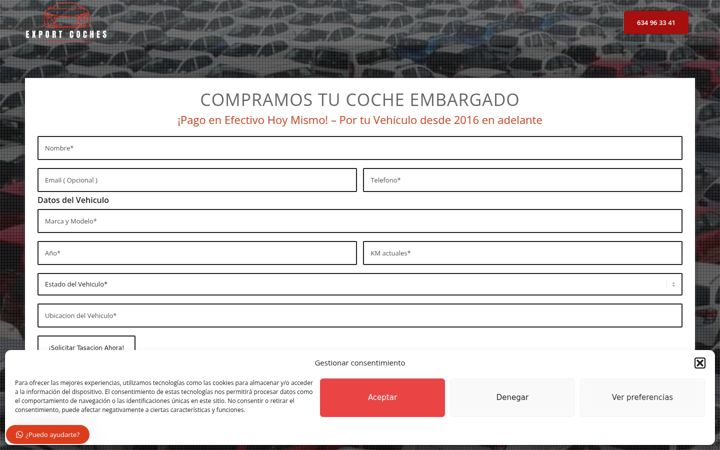 Screenshot of exportcoches.com