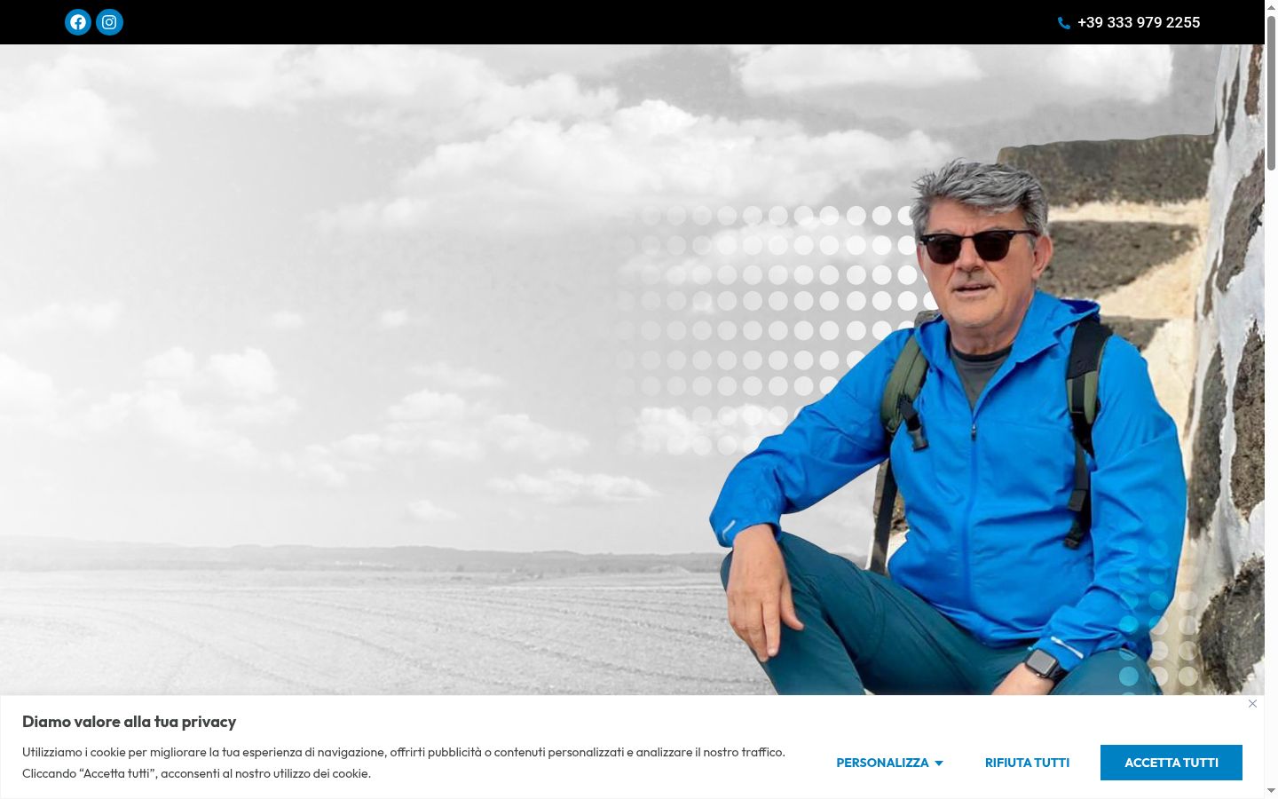 Captura de pantalla del banner de consentimiento mostrado antes de cualquier interacción