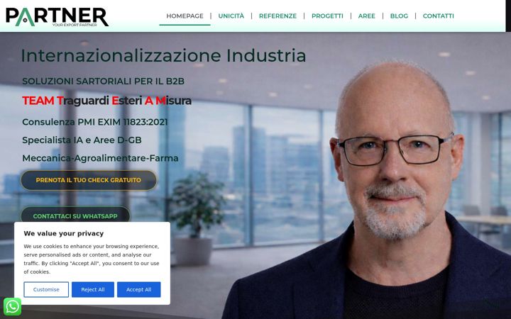 Screenshot van exportpartner.it