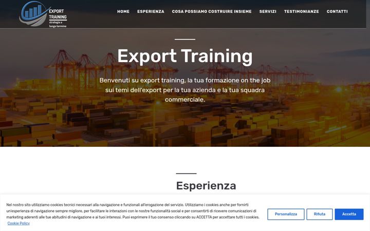 Screenshot of exporttraining.it