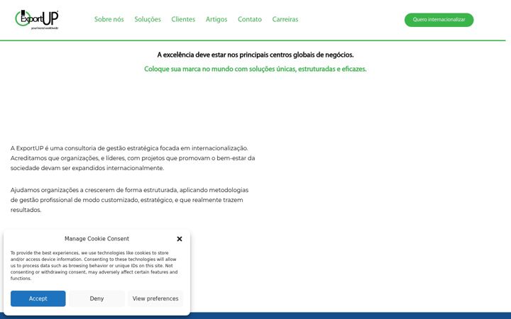 Snímek obrazovky exportup.com.br