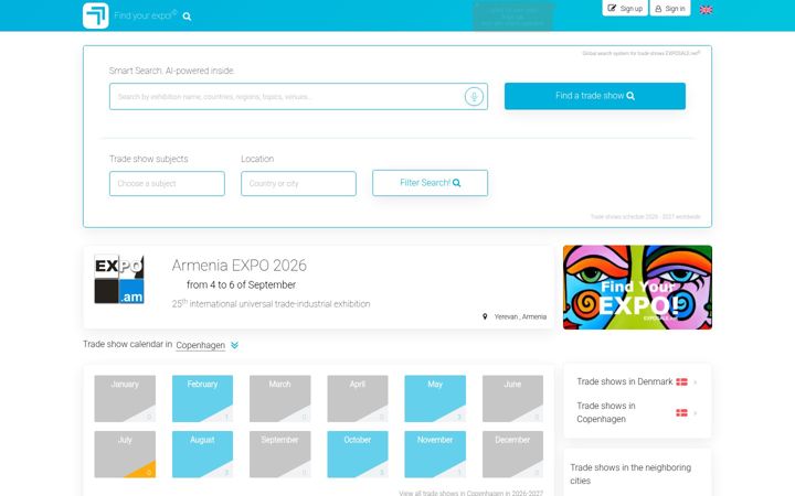 Screenshot of exposale.net