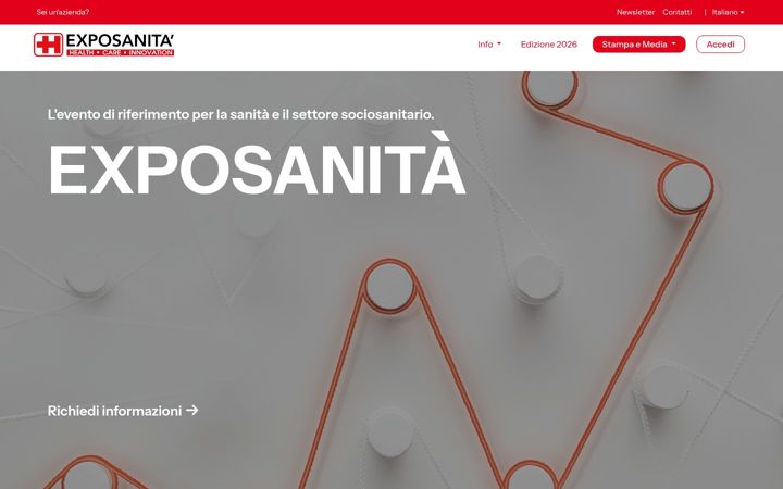 Ekraanipilt saidist exposanita.it
