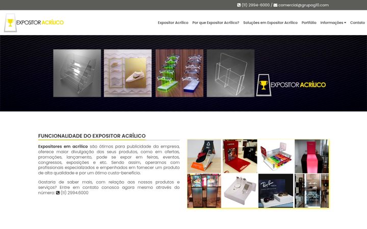 Snímek obrazovky expositoracrilico.com.br