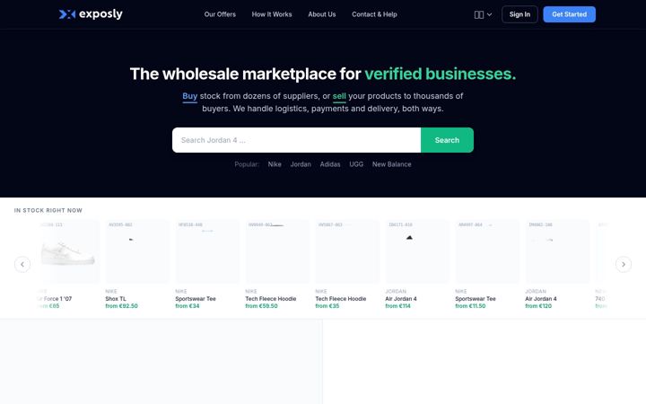 Screenshot of exposly.com