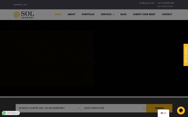Screenshot of exposol.de