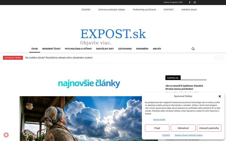 Screenshot of expost.sk