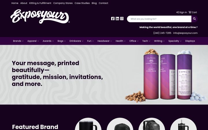 Screenshot of exposyourbrand.com