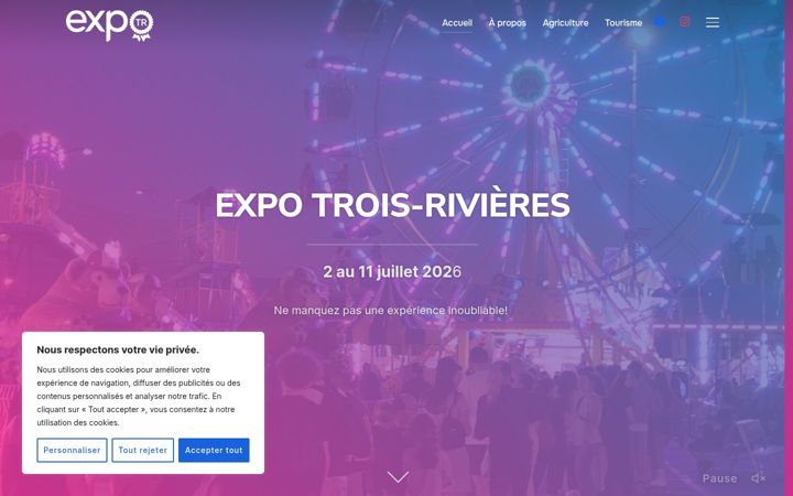 Screenshot of expotr.ca