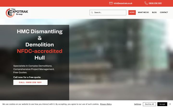 Screenshot di expotrakgroup.co.uk