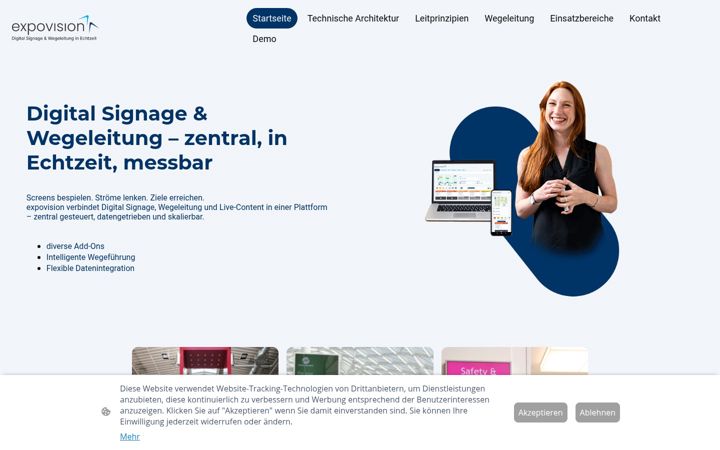 Screenshot of expovision.de
