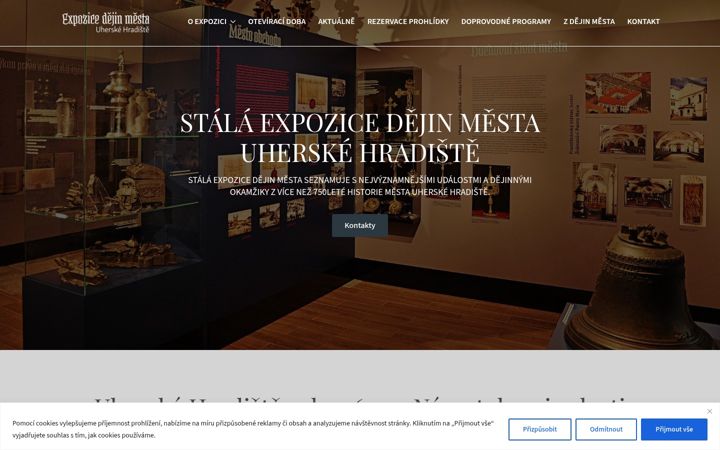Screenshot of expozicedejinmesta.cz
