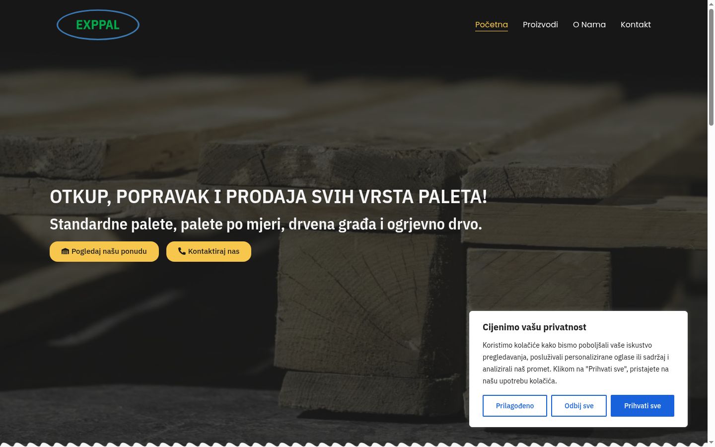 Screenshot tal-banner tal-kunsens muri qabel kwalunkwe interazzjoni