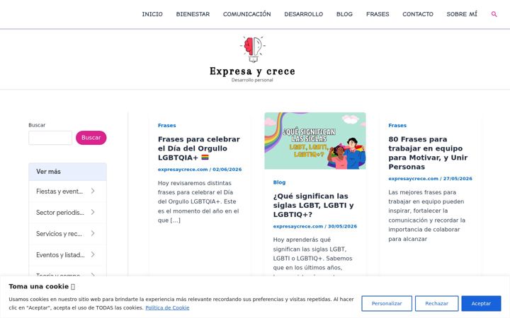 Screenshot of expresaycrece.com