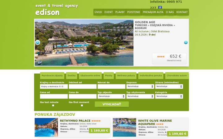 Screenshot of expresdovolenka.sk