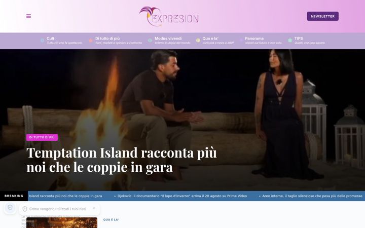 Screenshot van expresion.it