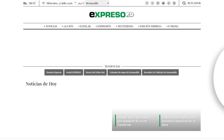 Ekrano kopija expreso.com.mx