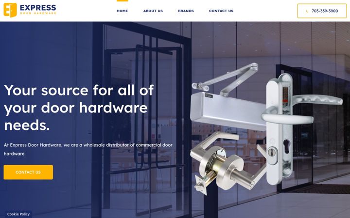 Screenshot of express-doorhardware.com