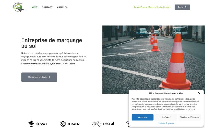 Screenshot of express-marquage.com