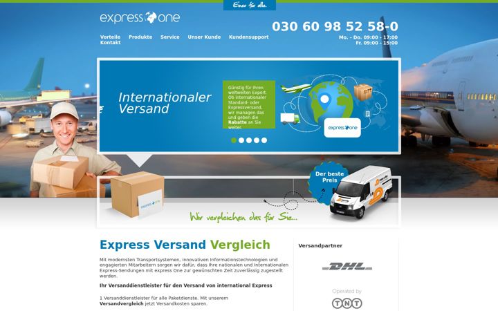 Screenshot of express-one.de