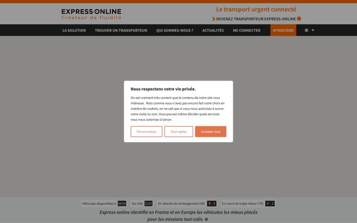 Screenshot of express-online.com