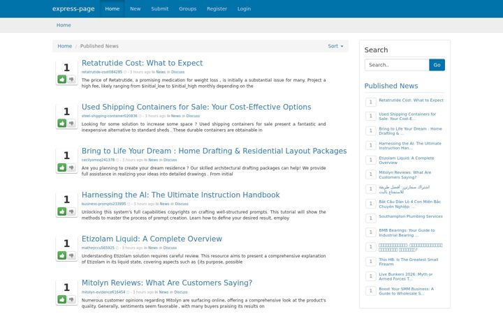 Screenshot of express-page.com