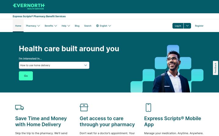 Screenshot von express-scripts.com