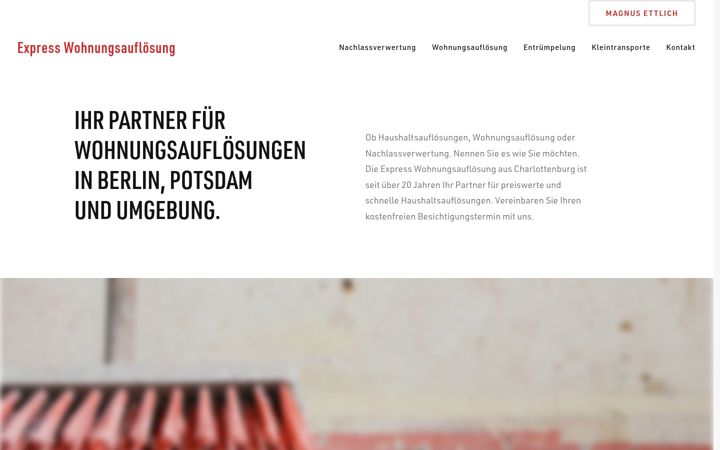 Képernyőkép: express-wohnungsaufloesung.de