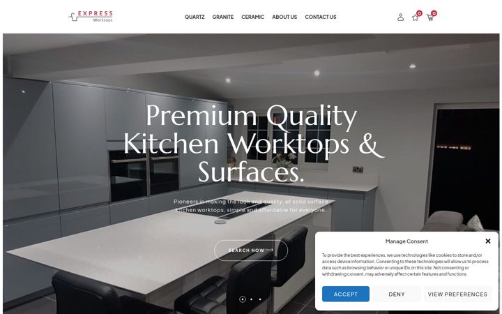 Screenshot di express-worktops.co.uk