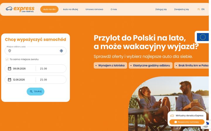 Screenshot of express.pl