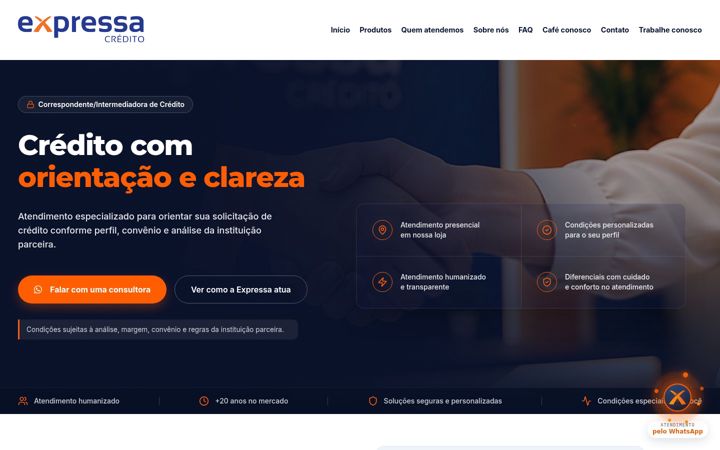 Screenshot of expressacredito.com.br
