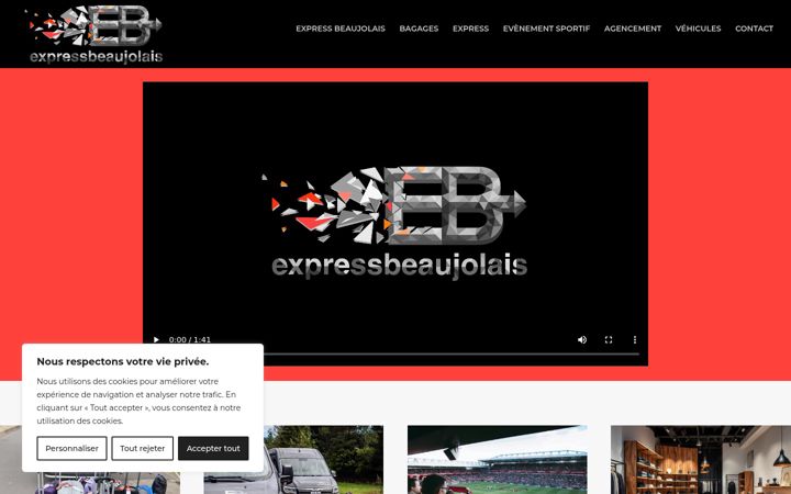 Screenshot of expressbeaujolais.fr