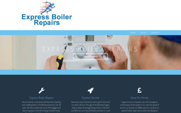 Screenshot di expressboilerrepairs.co.uk