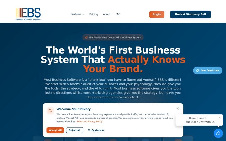 Screenshot of expressbusiness.systems