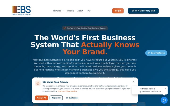 Screenshot of expressbusinesssystems.com