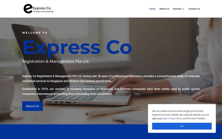 Screenshot of expressco.com.sg