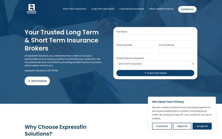 Képernyőkép: expressfin.co.za