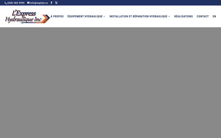 Screenshot of expresshydraulique.ca