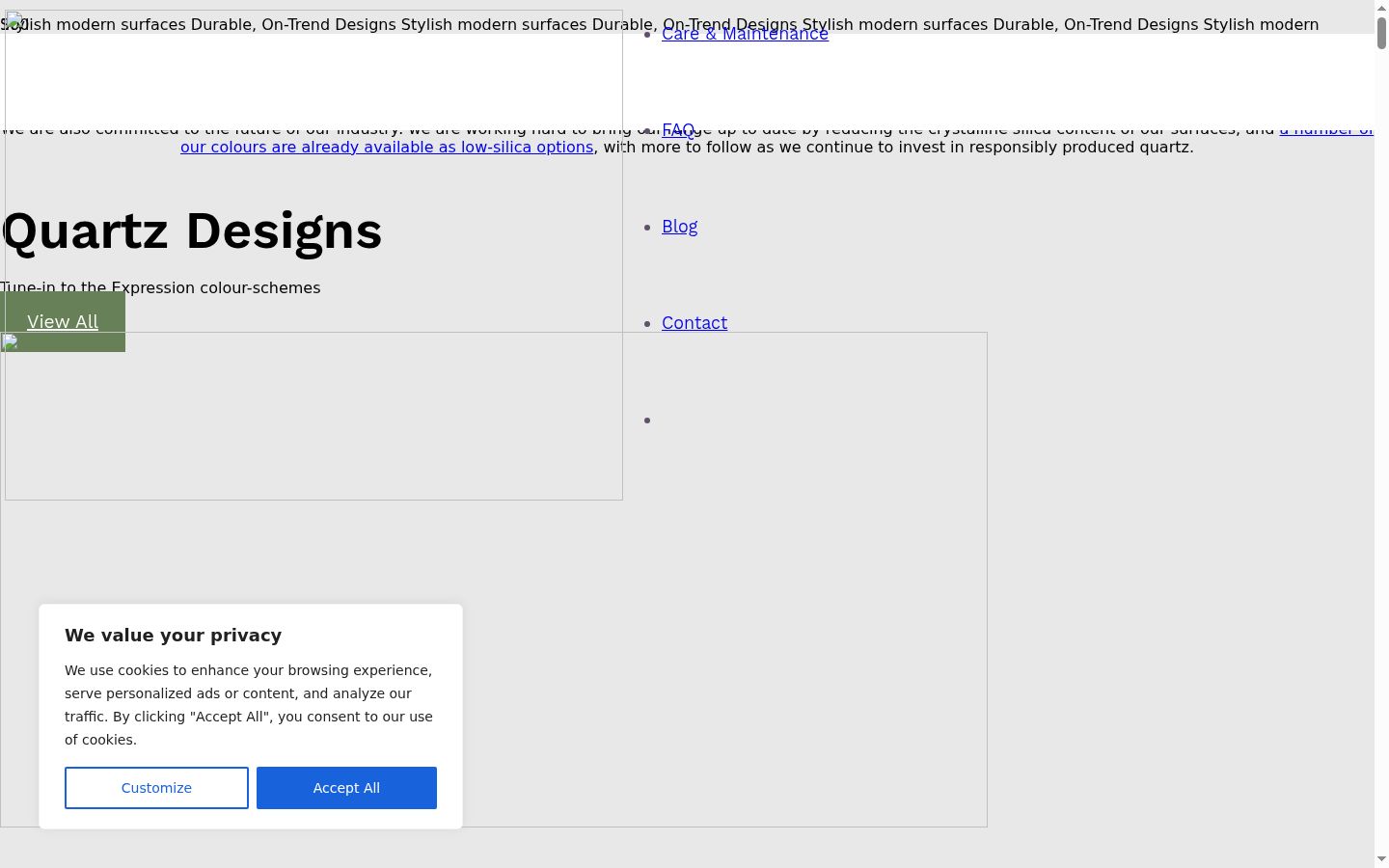 Screenshot des Einwilligungsbanners vor jeglicher Interaktion