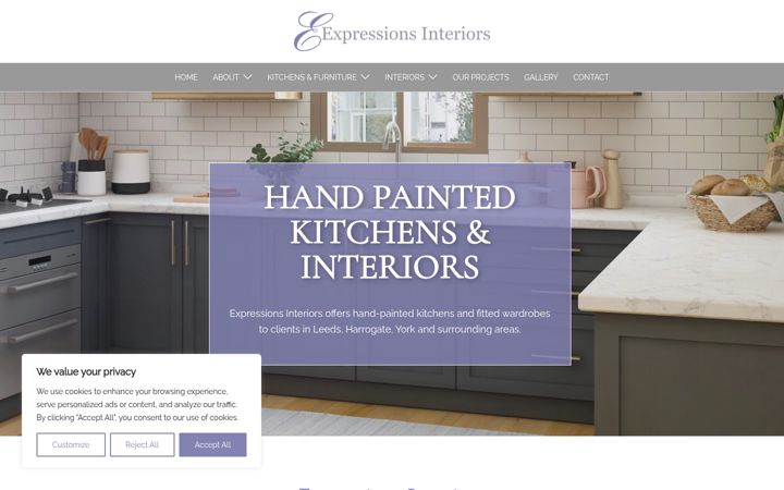 Screenshot of expressionsinteriors.co.uk